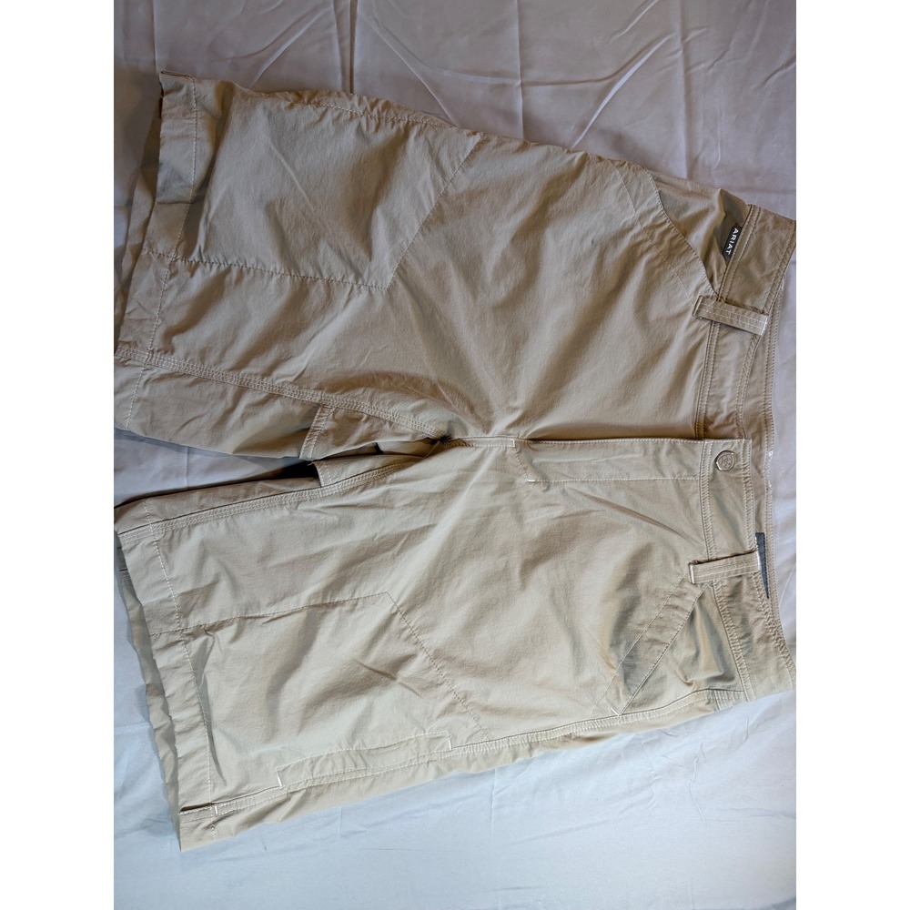 Ariat Mens AriatTEK Heat Series Tan Khaki Technical Cargo Work Shorts Size 35